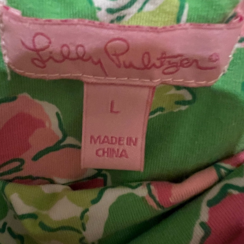 🌺🌺Lilly Pulitzer Green and Pink Strapless Dress - Picture 5 of 8